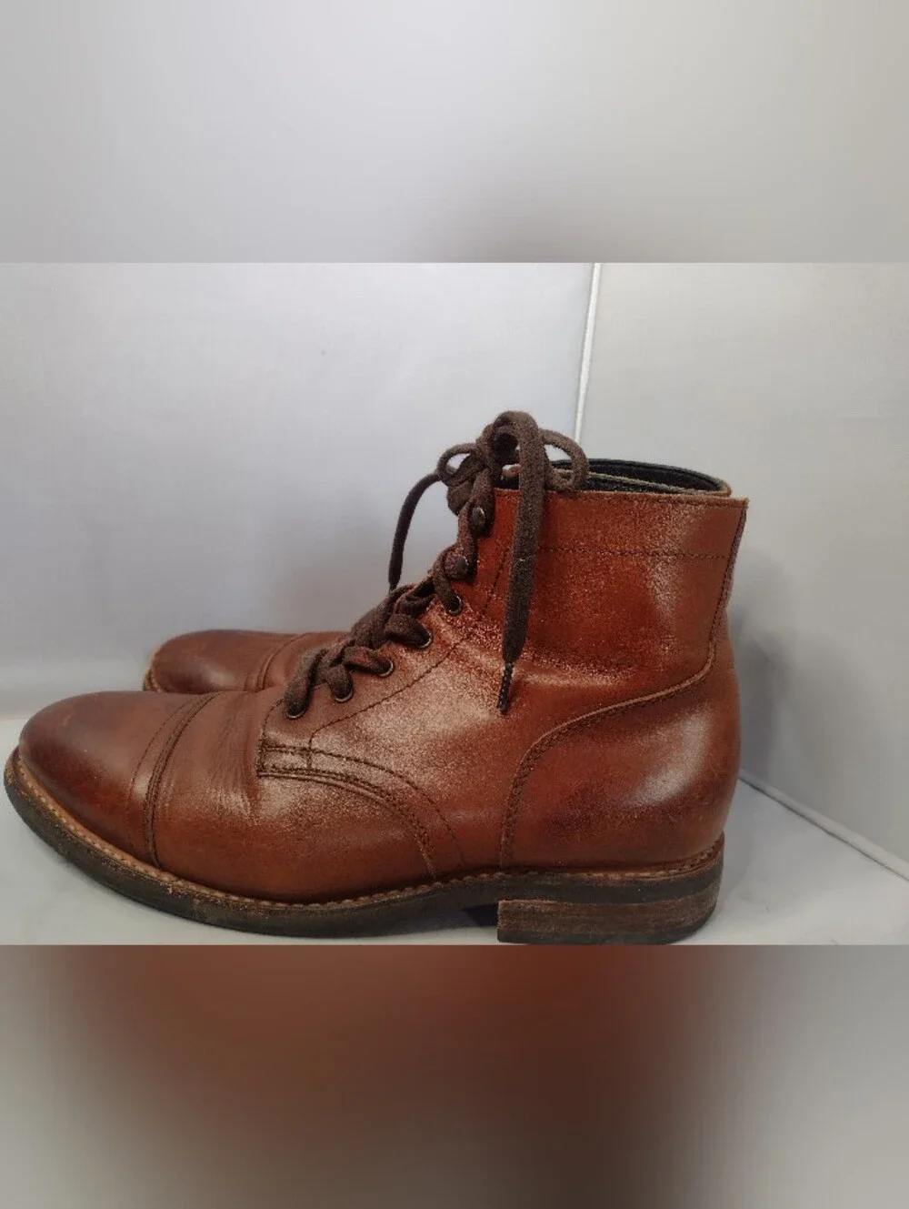 Thursday Boot Co Captain Leather Ankle Boot Brown Men size 11 Lace Up XX